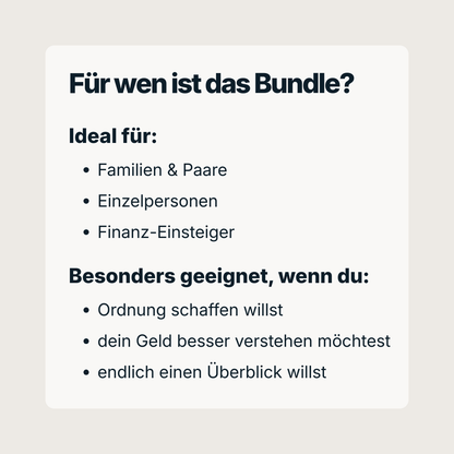 KLARVIO Finanz-Starter Bundle