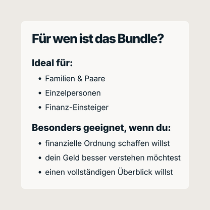 KLARVIO Finanz-System (Bundle)