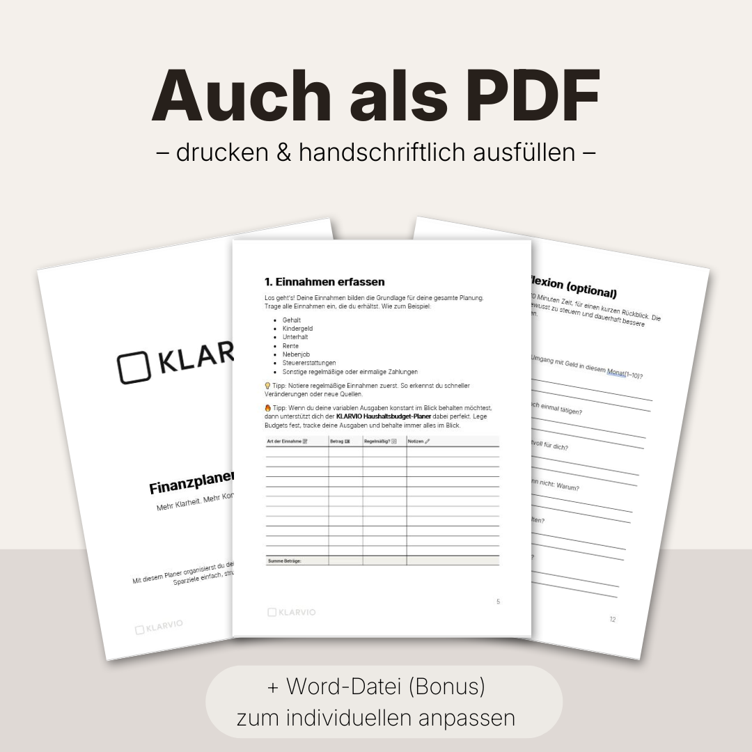 KLARVIO Finanzplaner Kompakt