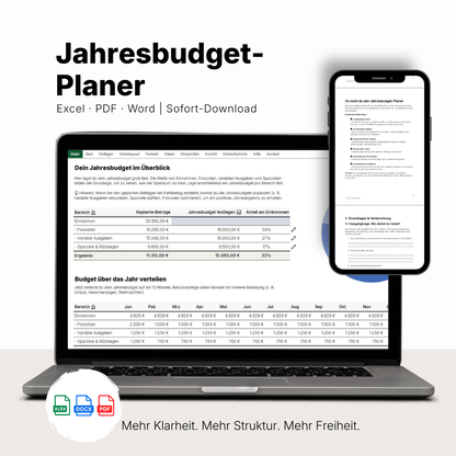 KLARVIO Jahresbudget-Planer