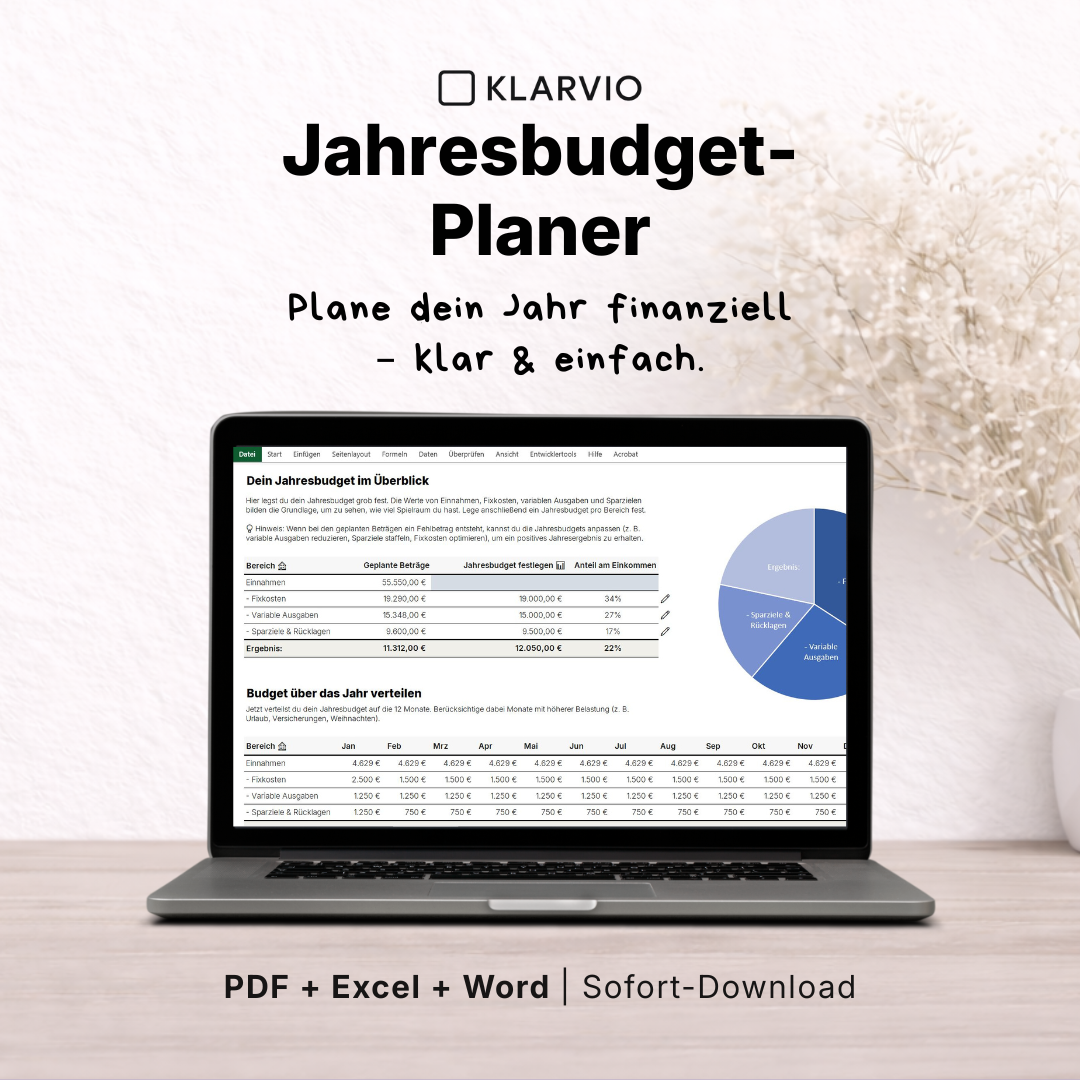 KLARVIO Jahresbudget-Planer