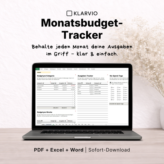 KLARVIO Monatsbudget-Tracker